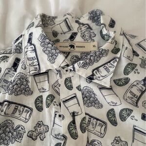 Onward Reserve Linen Blend Vodka Soda button down